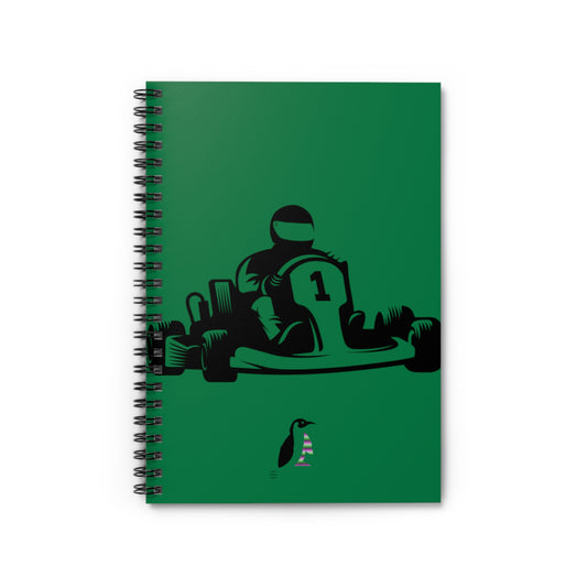 Spiral Notebook - Ruled Line: Racing Dark Green