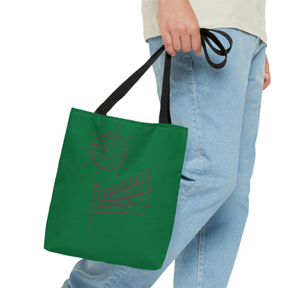 Tote Bag: Volleyball Dark Green