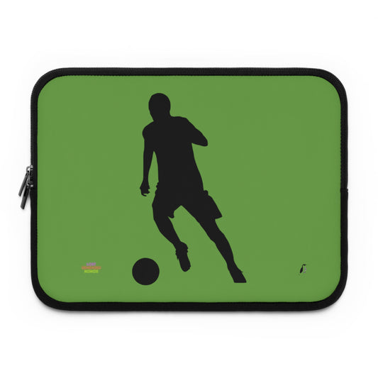 Laptop Sleeve: Soccer Green
