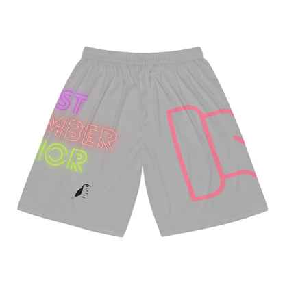 Basketball Shorts: Fight Cancer Lite Grey