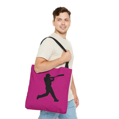 Tote Bag: Baseball Pink