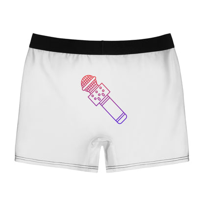 Men's Boxer Briefs: Music White