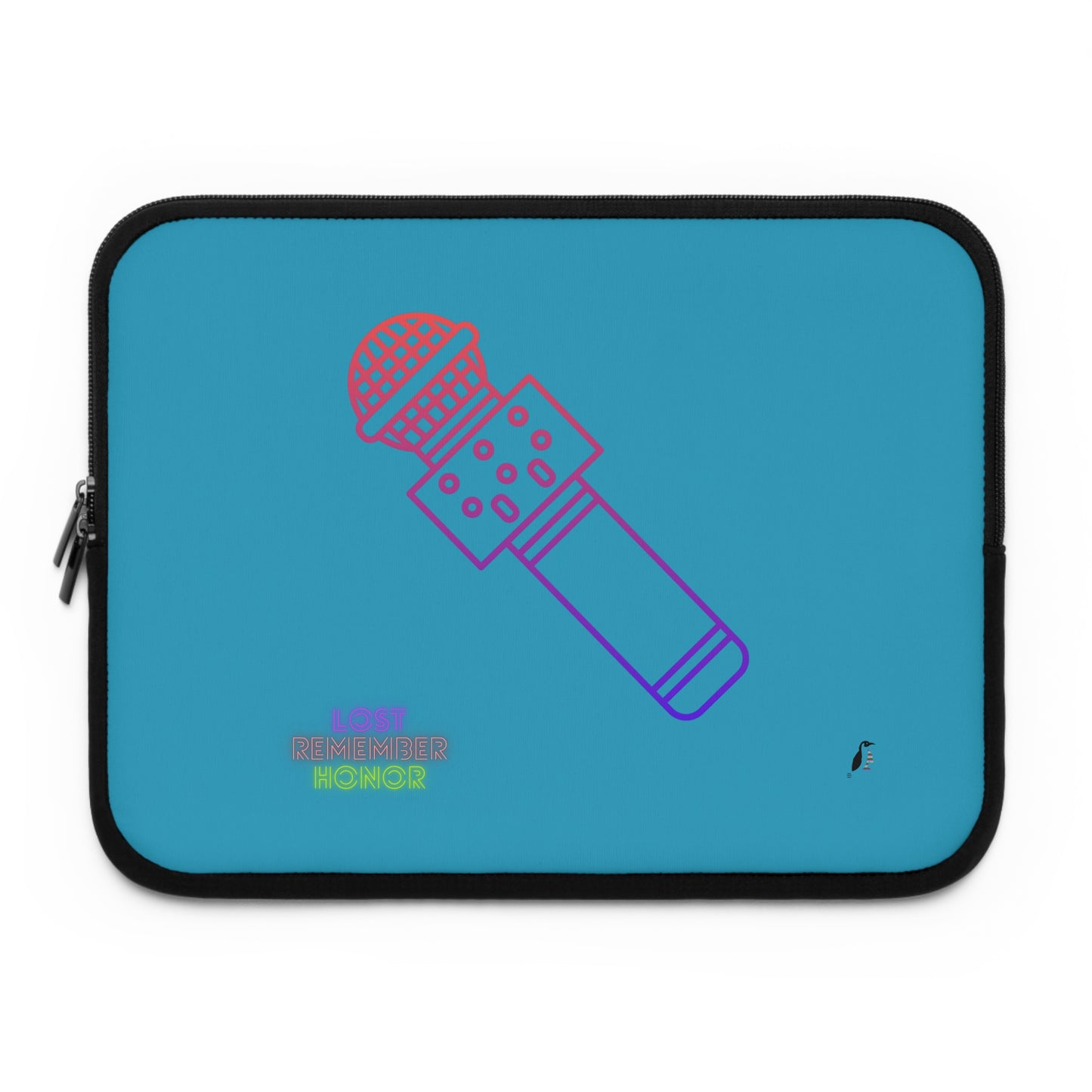 Laptop Sleeve: Music Turquoise