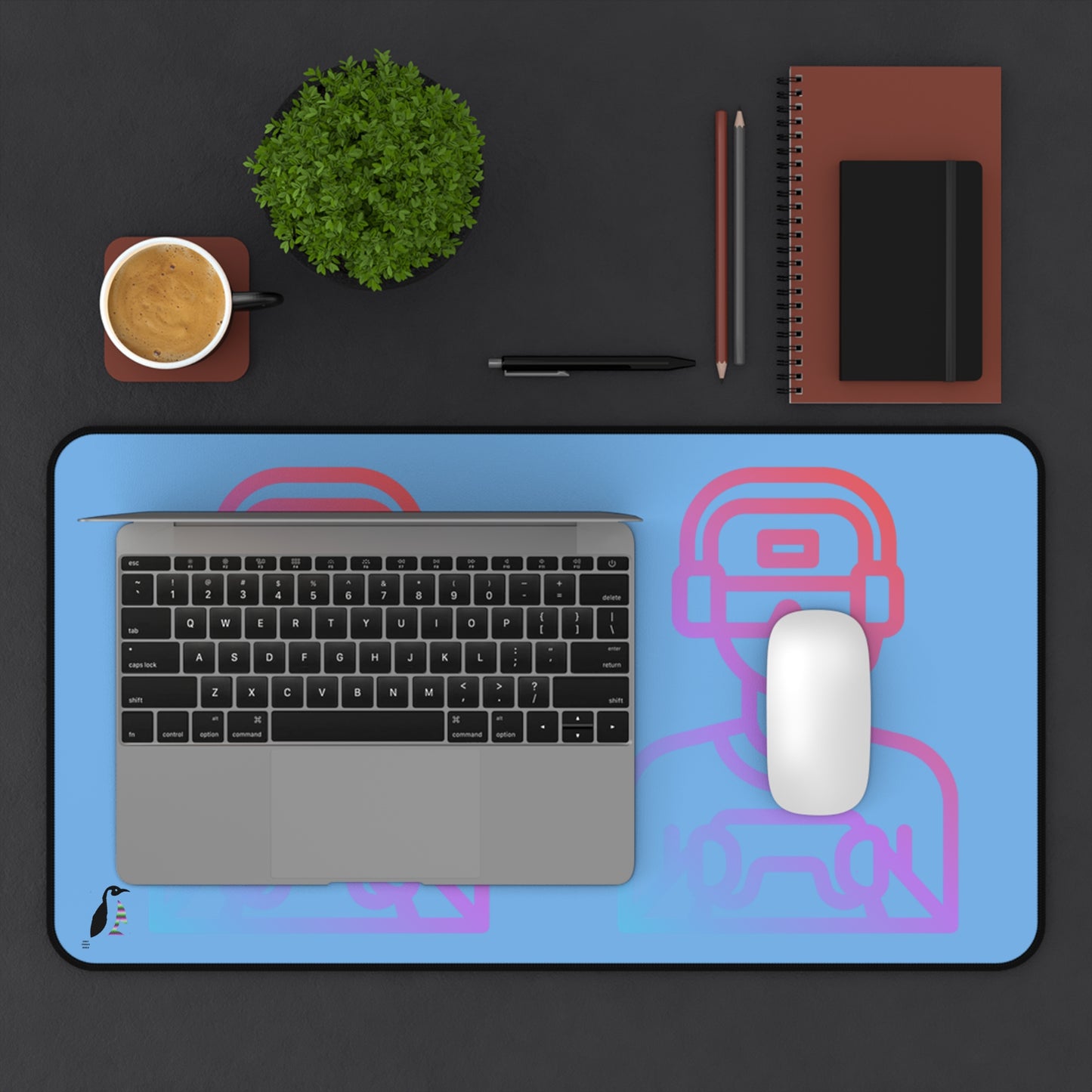 Desk Mat: Gaming Lite Blue