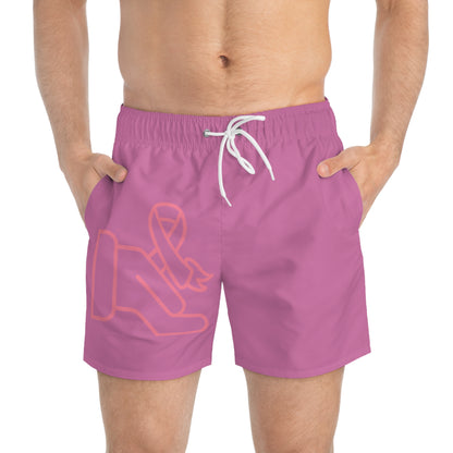 Swim Trunks: Fight Cancer Lite Pink