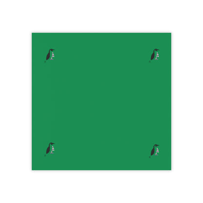 Post-it® Note Pads: Crazy Penguin World Logo Dark Green