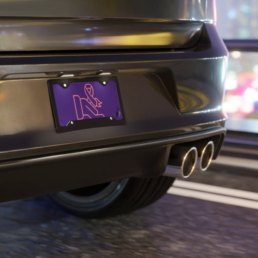 License Plate: Fight Cancer Purple