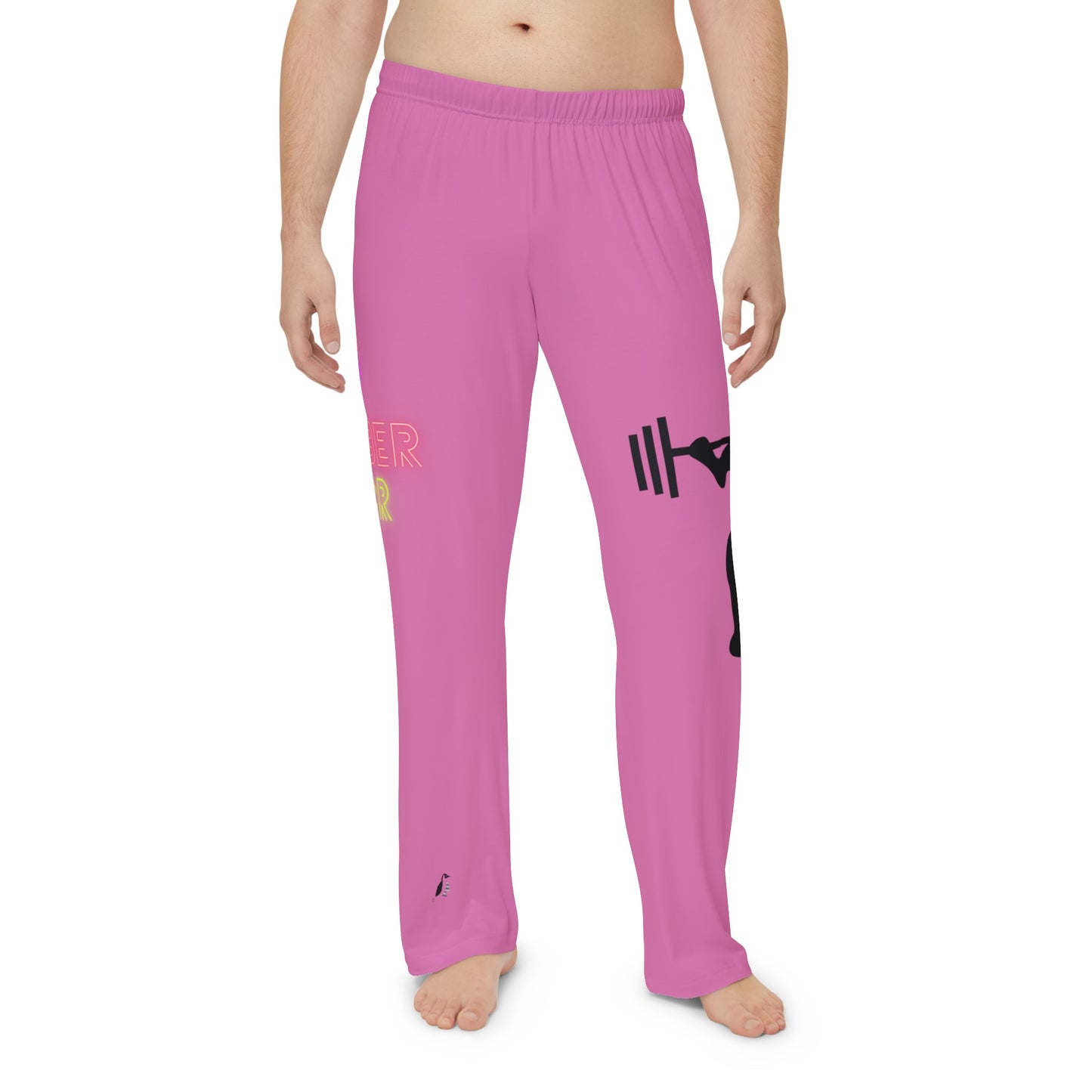 Men's Pajama Pants: Weightlifting Lite Pink