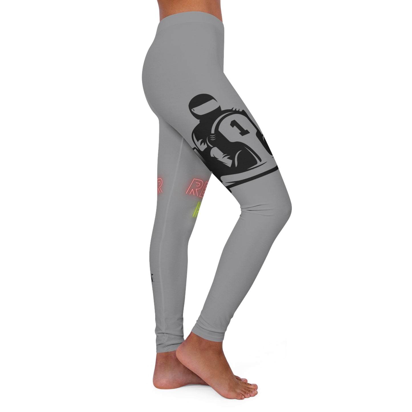 Women's Spandex Leggings: Racing Grey