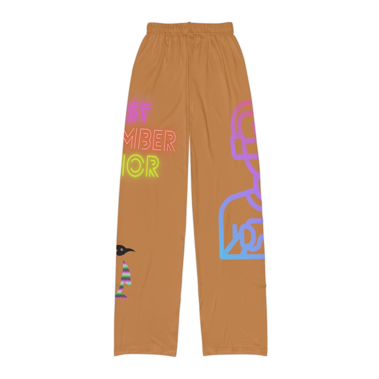 Kids Pajama Pants: Gaming Lite Brown