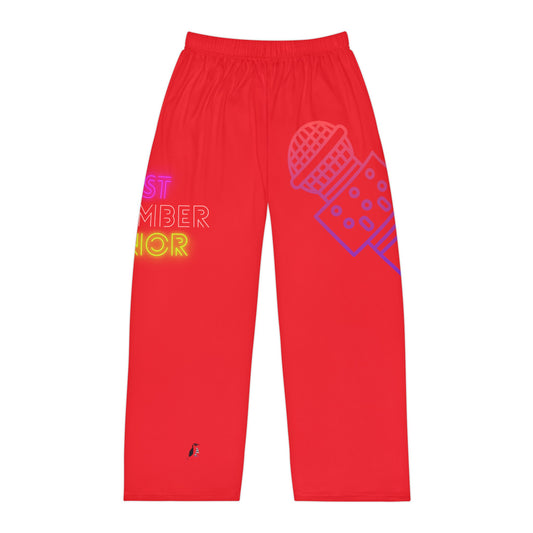 Men's Pajama Pants: Music Red