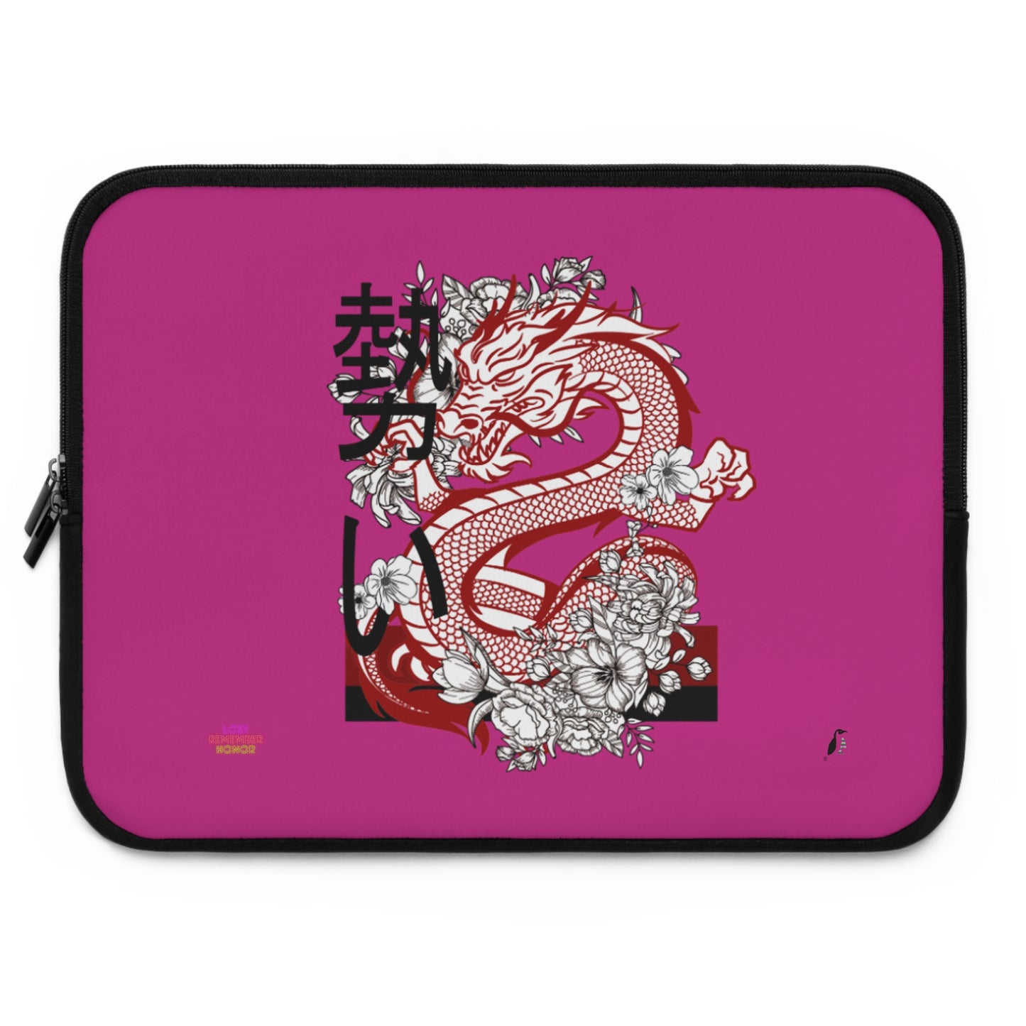 Laptop Sleeve: Dragons Pink