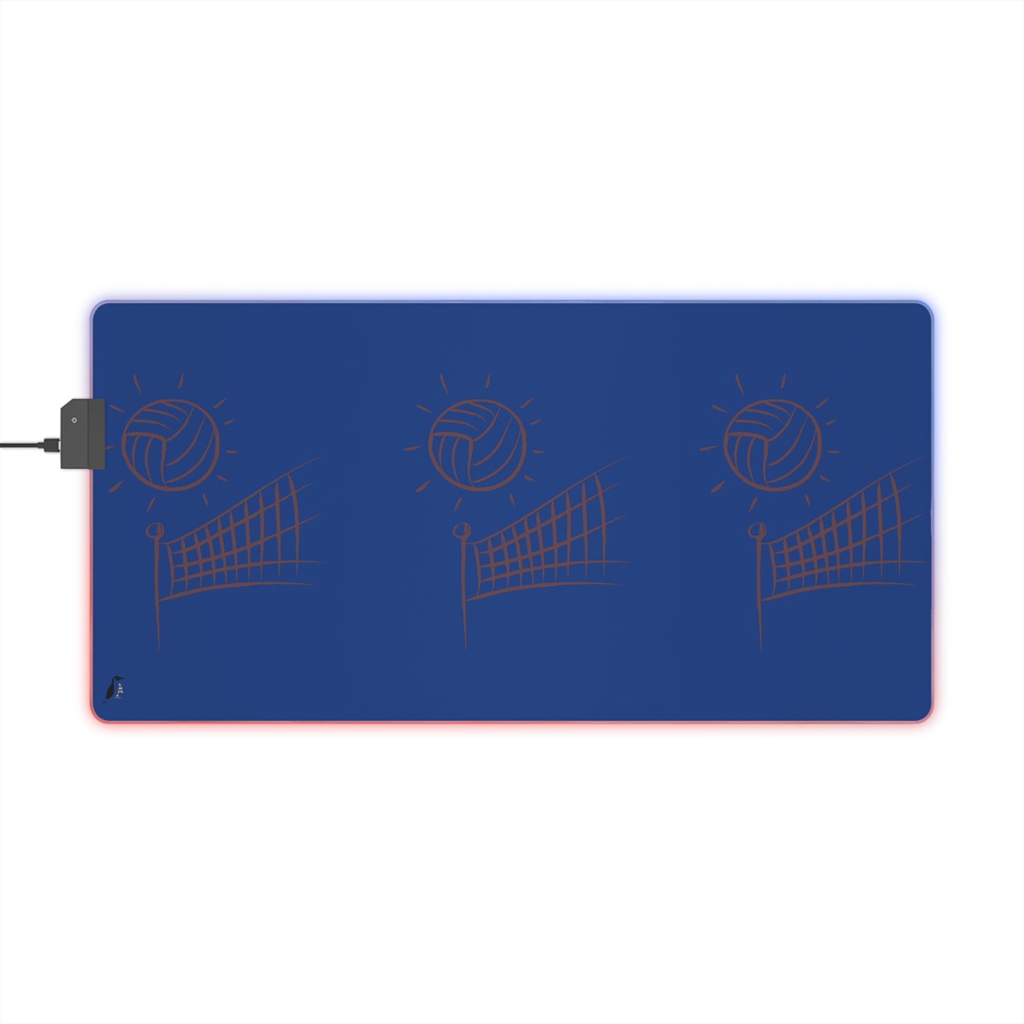 LED Gaming Mouse Pad: Volleyball Dark Blue