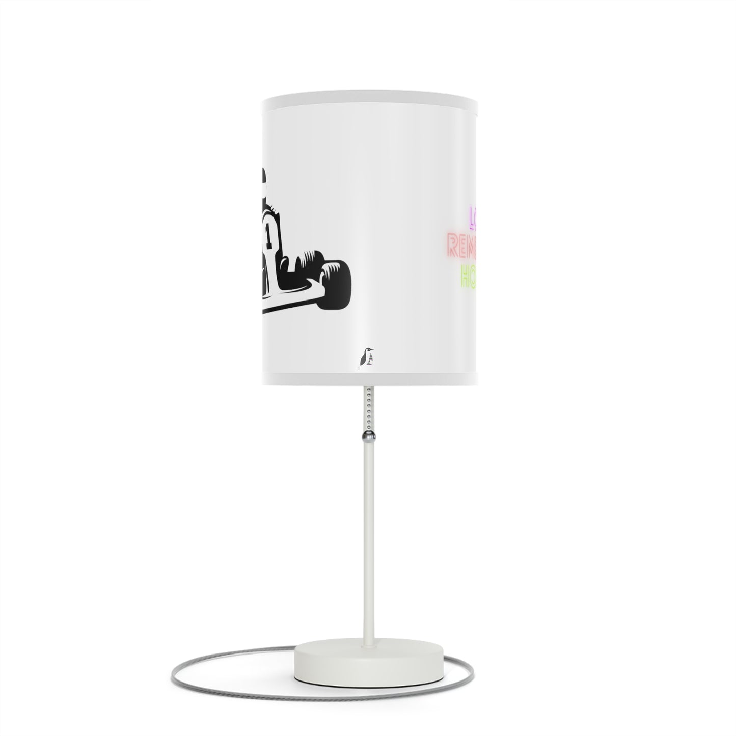 Lamp on a Stand, US|CA plug: Racing White