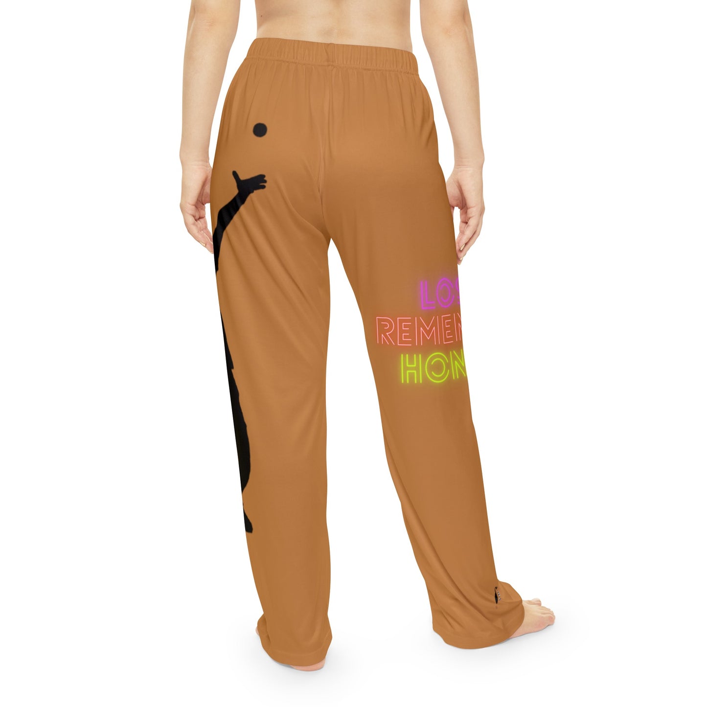 Women's Pajama Pants: Tennis Lite Brown