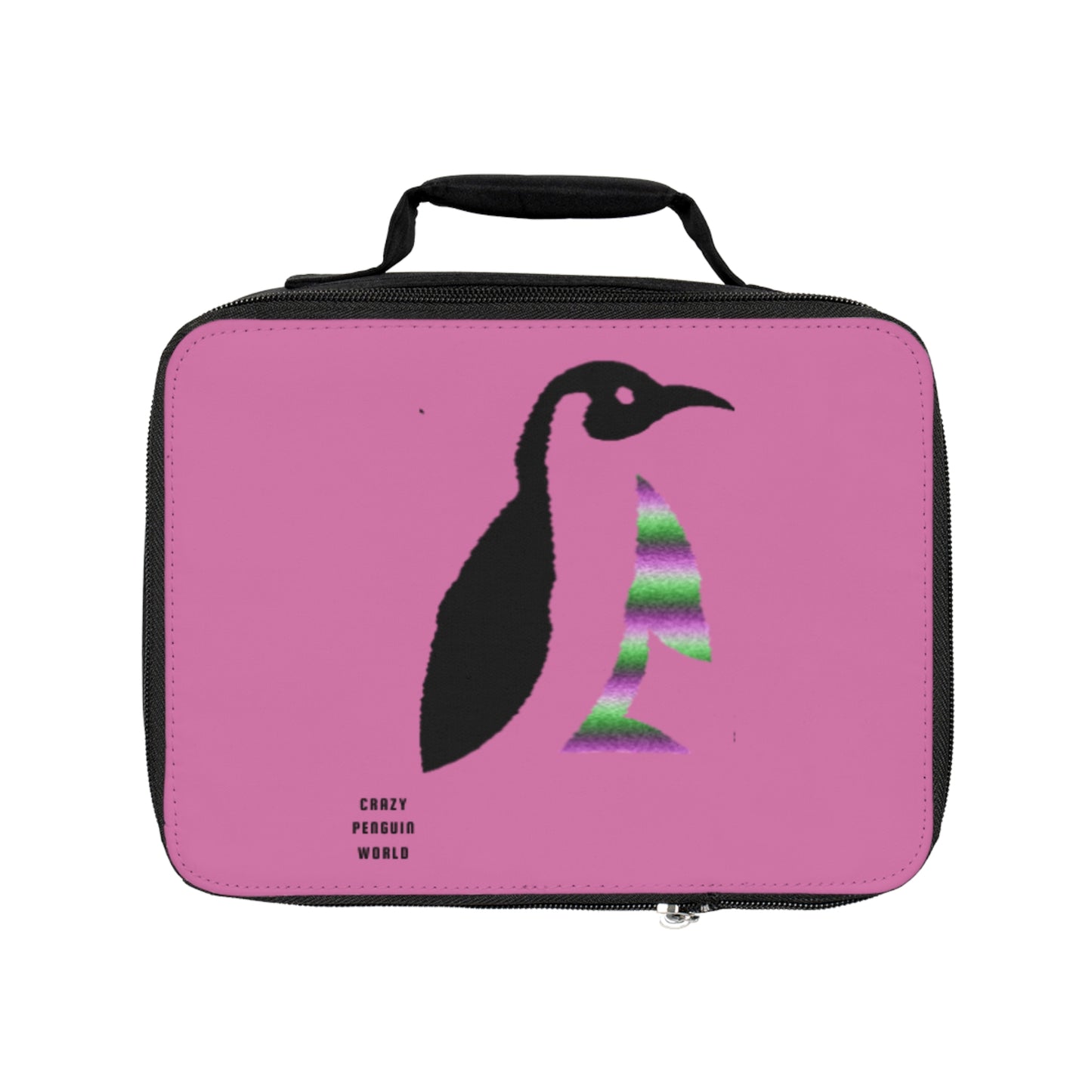 Lunch Bag: Crazy Penguin World Logo Lite Pink