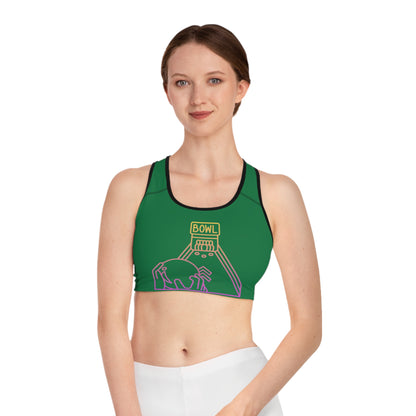 Sports Bra: Bowling Dark Green