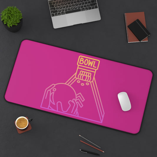 Desk Mat: Bowling Pink