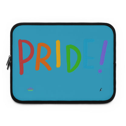 Laptop Sleeve: LGBTQ Pride Turquoise