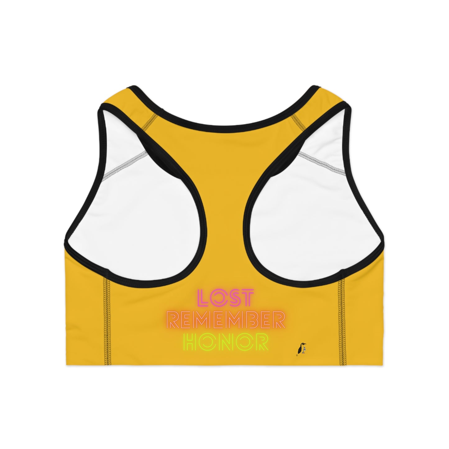 Sports Bra: Soccer Yellow