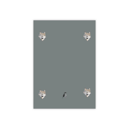 Post-it® Note Pads: Wolves Dark Grey