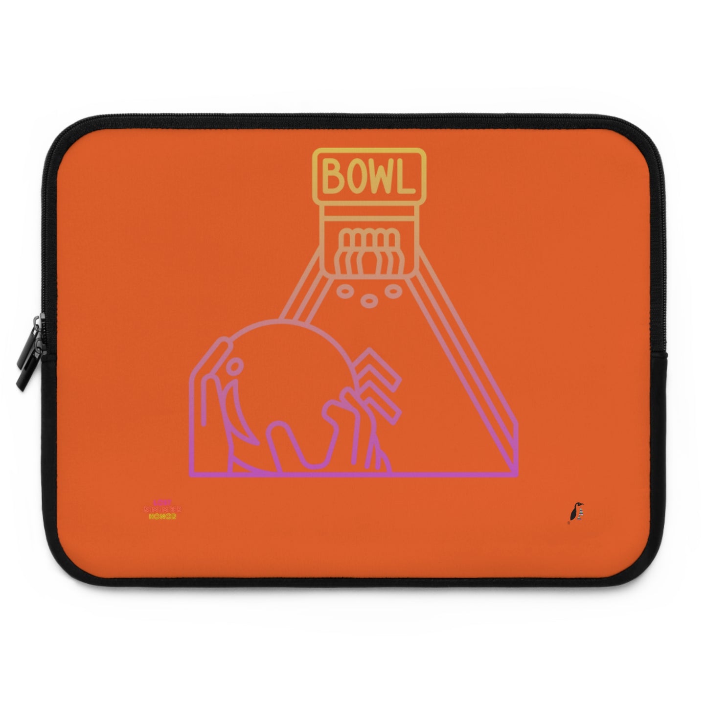 Laptop Sleeve: Bowling Orange