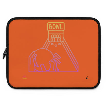 Laptop Sleeve: Bowling Orange