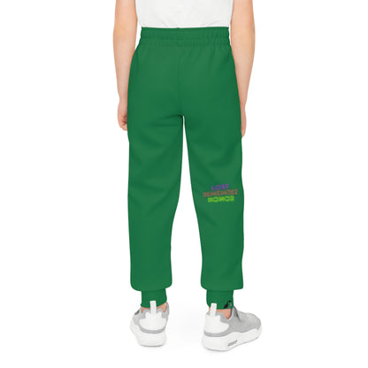 Youth Joggers: LGBTQ Pride Dark Green