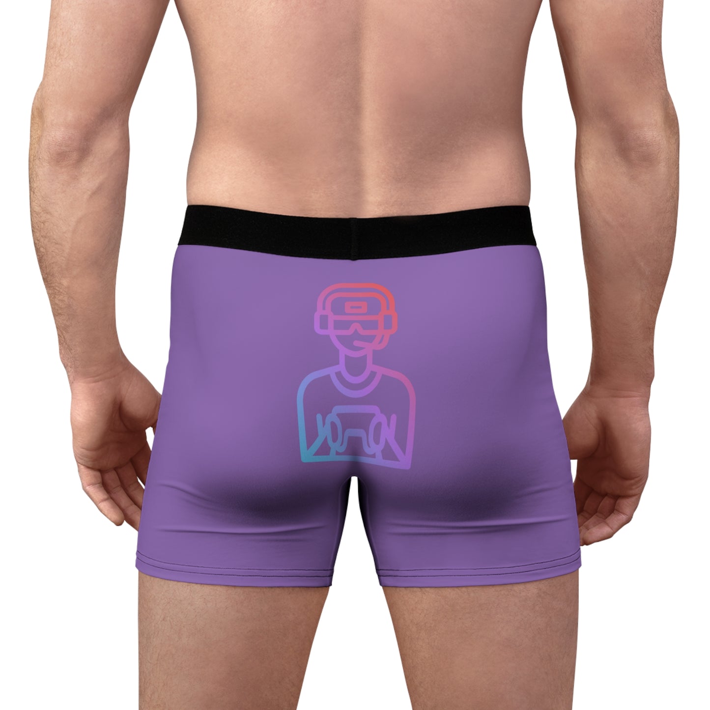 Men's Boxer Briefs: Gaming Lite Purple