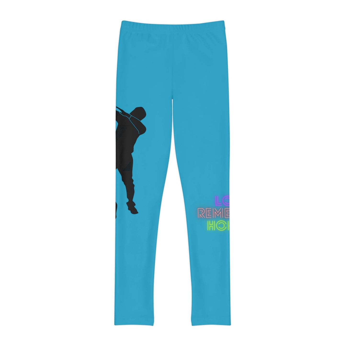 Youth Full-Length Leggings: Dance Turquoise