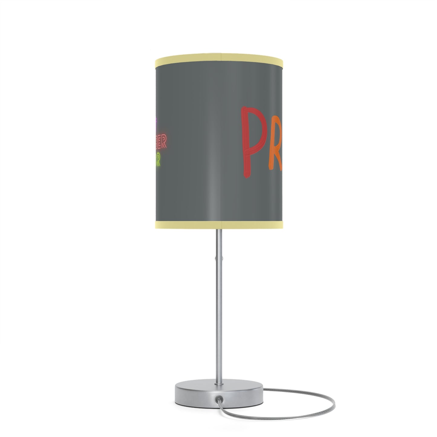 Lamp on a Stand, US|CA plug: LGBTQ Pride Dark Grey