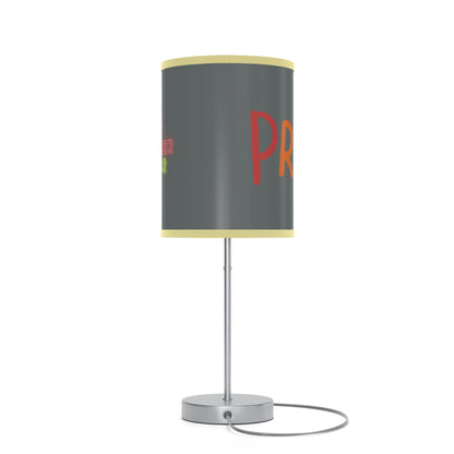 Lamp on a Stand, US|CA plug: LGBTQ Pride Dark Grey 