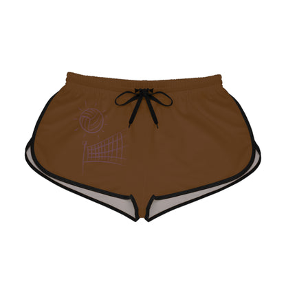 Women's Relaxed Shorts: Volleyball Brown