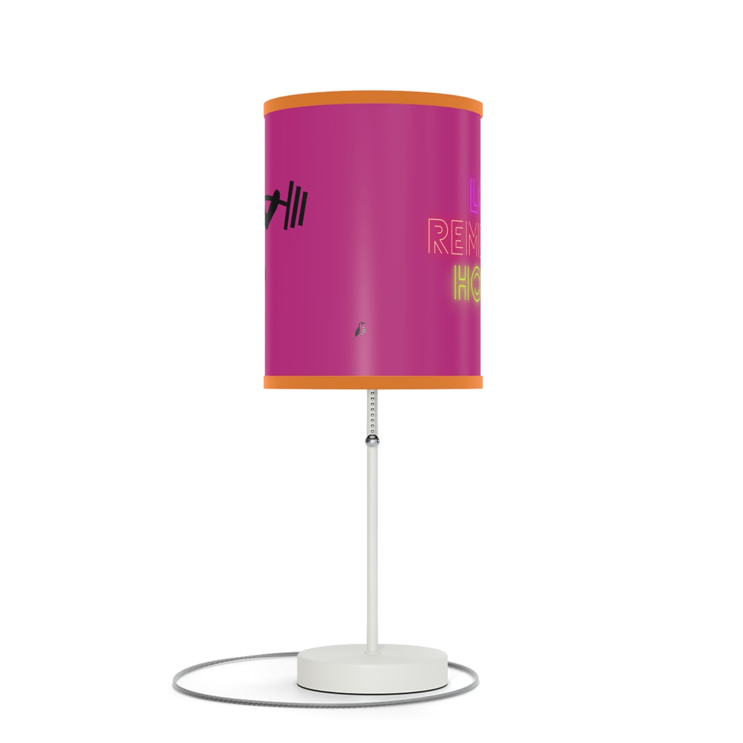 Lamp on a Stand, US|CA plug: Weightlifting Pink