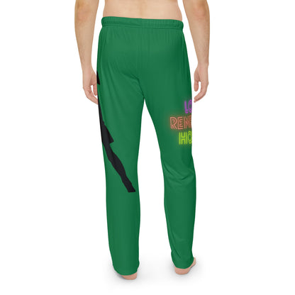 Panlalaking Pajama na Pantalon: Soccer Dark Green 