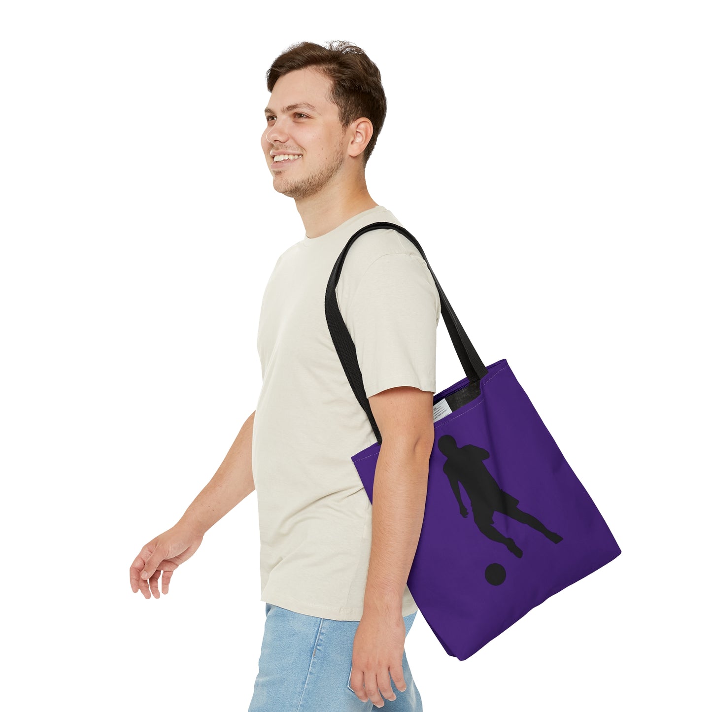 Tote Bag: Soccer Purple