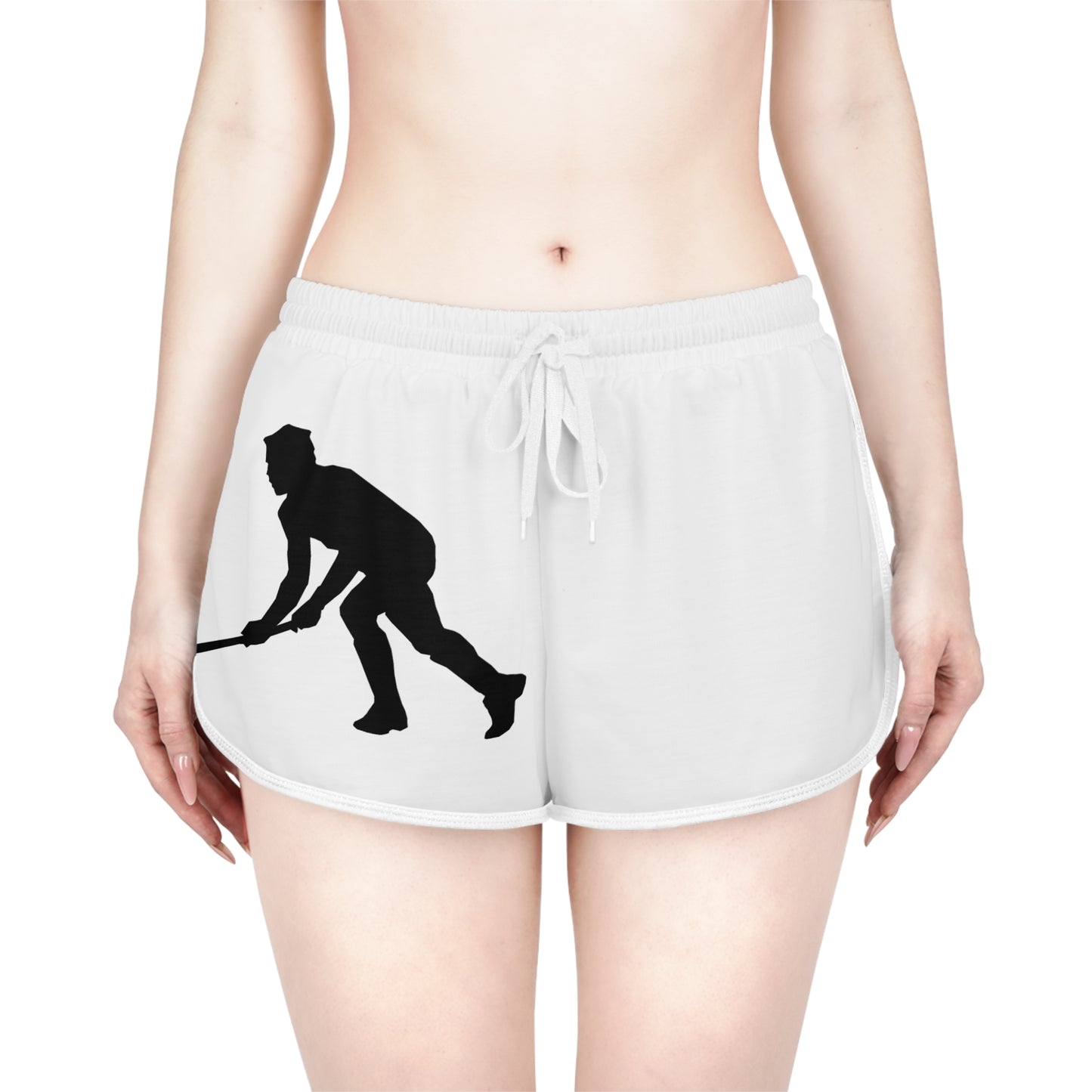 Women's Relaxed Shorts: Hockey White