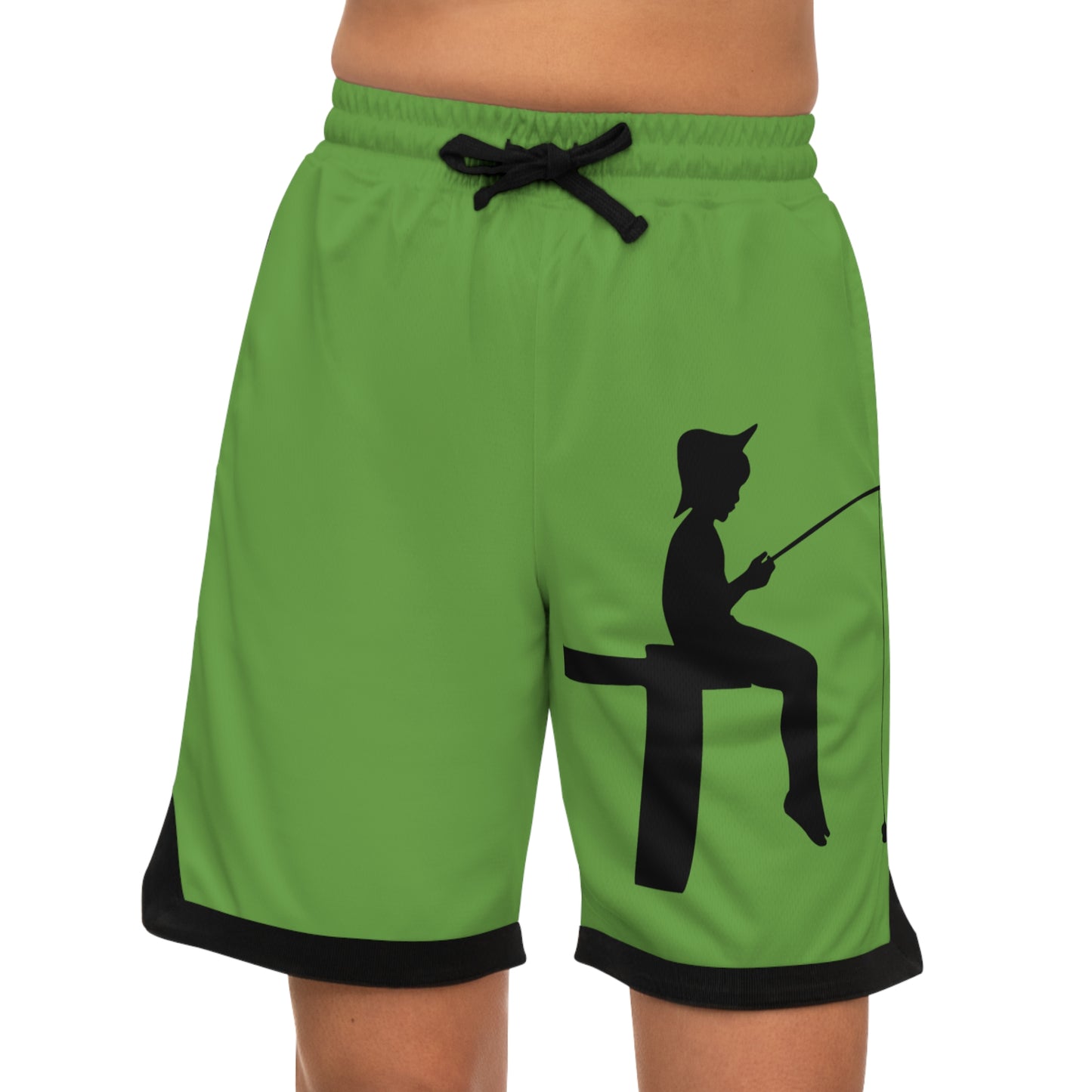 Basketball Rib Shorts: Fishing Green