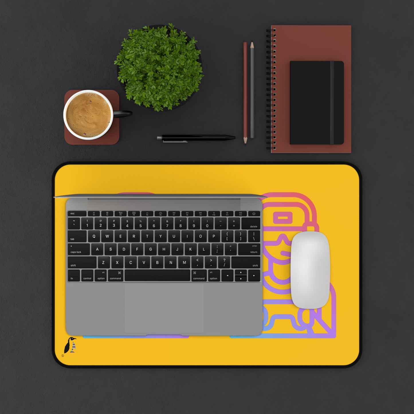 Desk Mat: Gaming Yellow