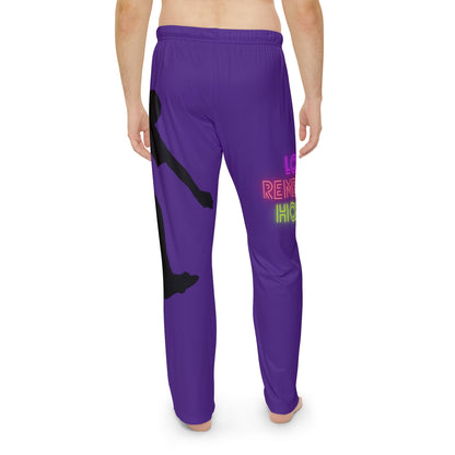 Men's Pajama Pants: Skateboarding Purple