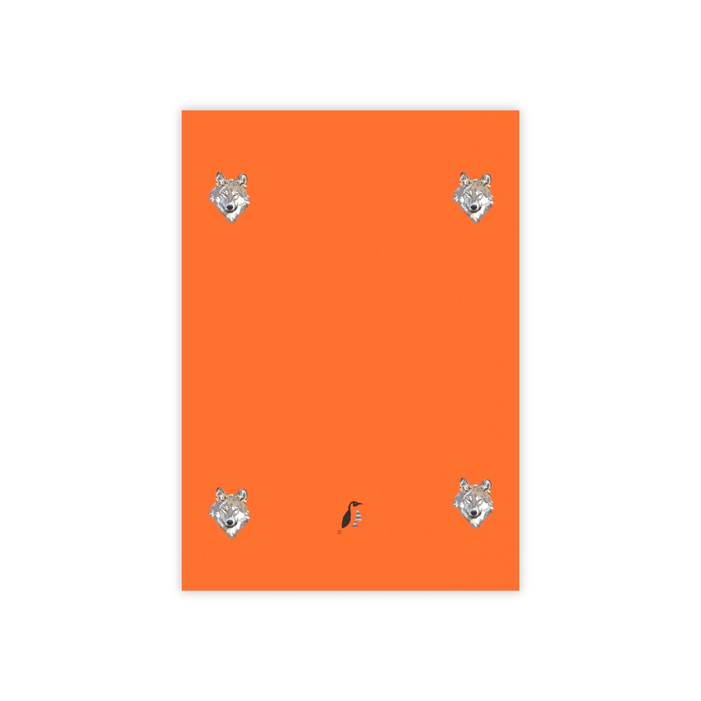 Post-it® Note Pads: Wolves Orange