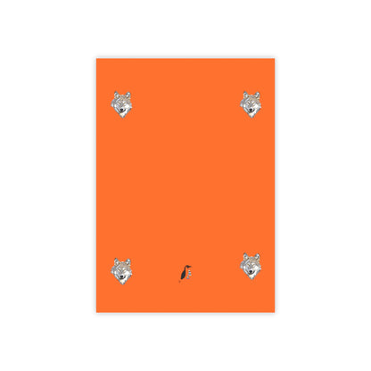 Post-it® Note Pads: Wolves Orange