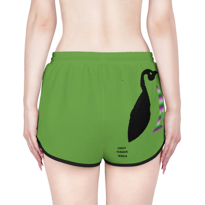 Women's Relaxed Shorts: Lost Remember Honor Green