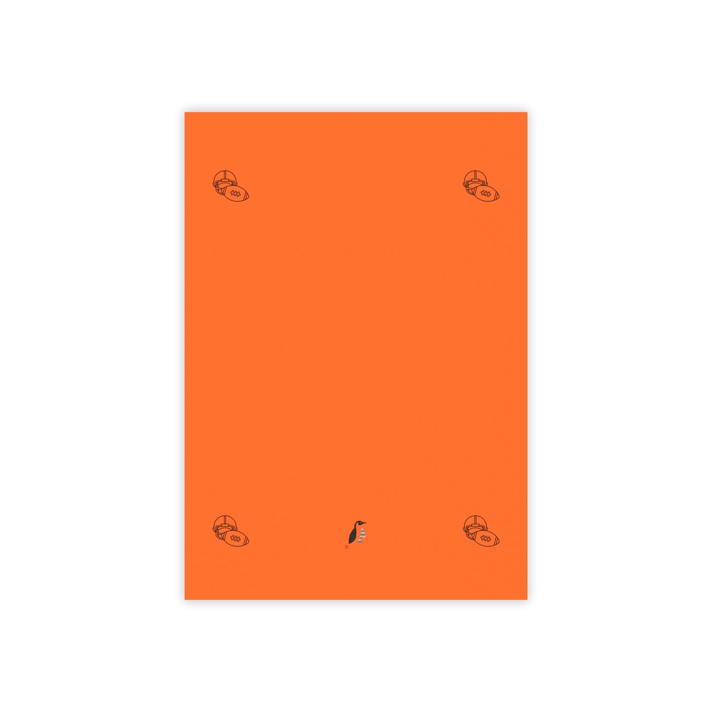 Post-it® Note Pads: Football Orange