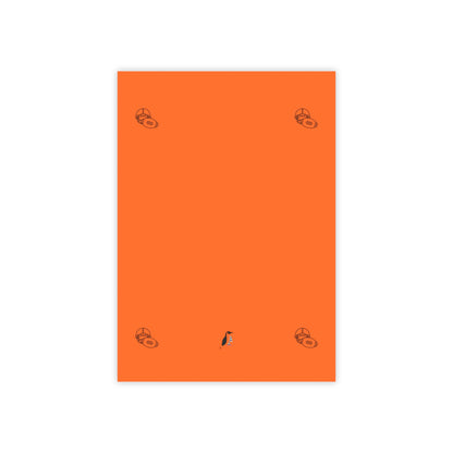 Post-it® Note Pads: Football Orange