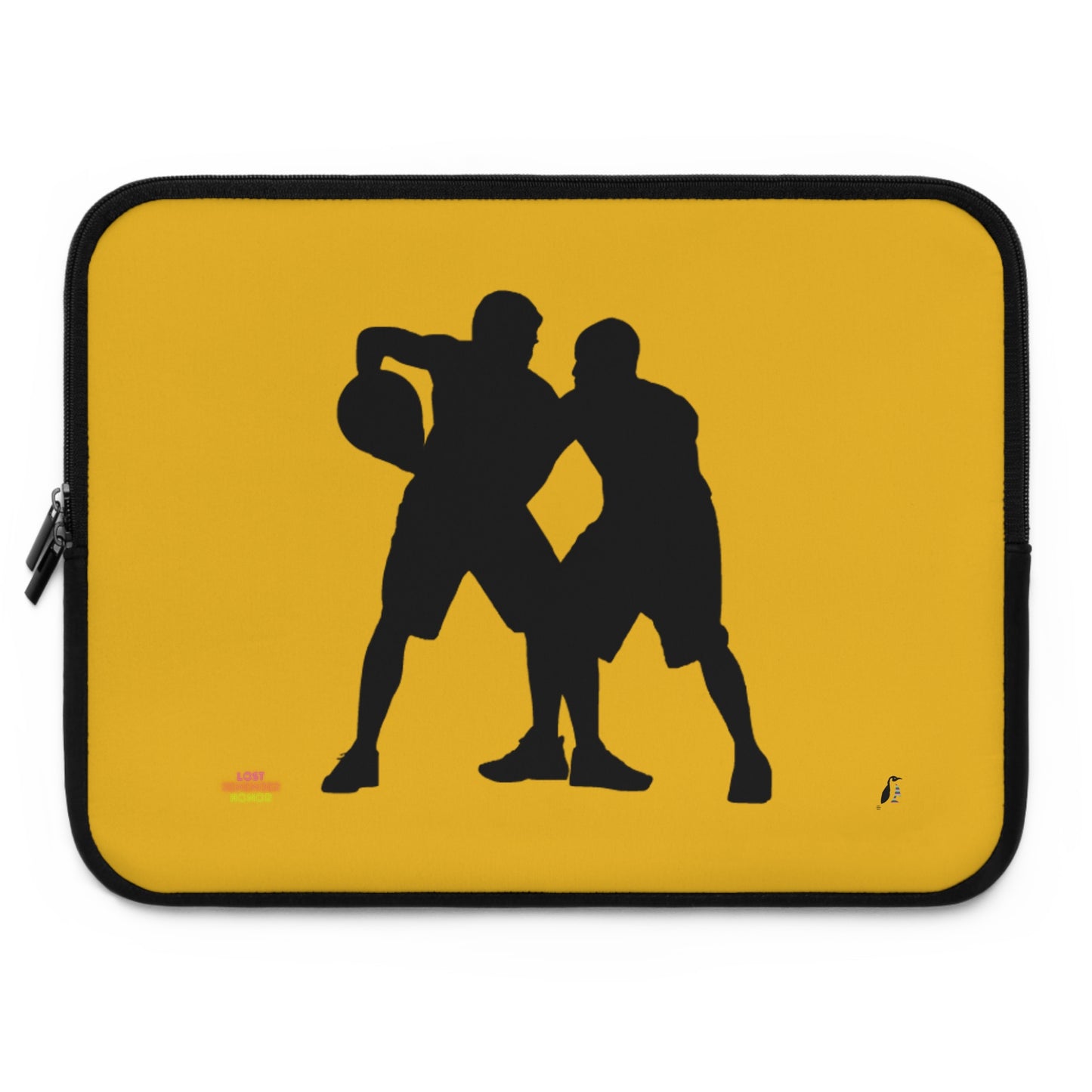 Laptop Sleeve: Basketball Yellow