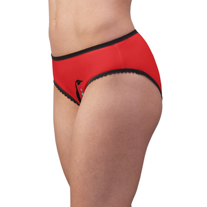 Women's Briefs: Hockey Red