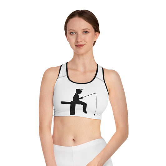 Sports Bra: Fishing White