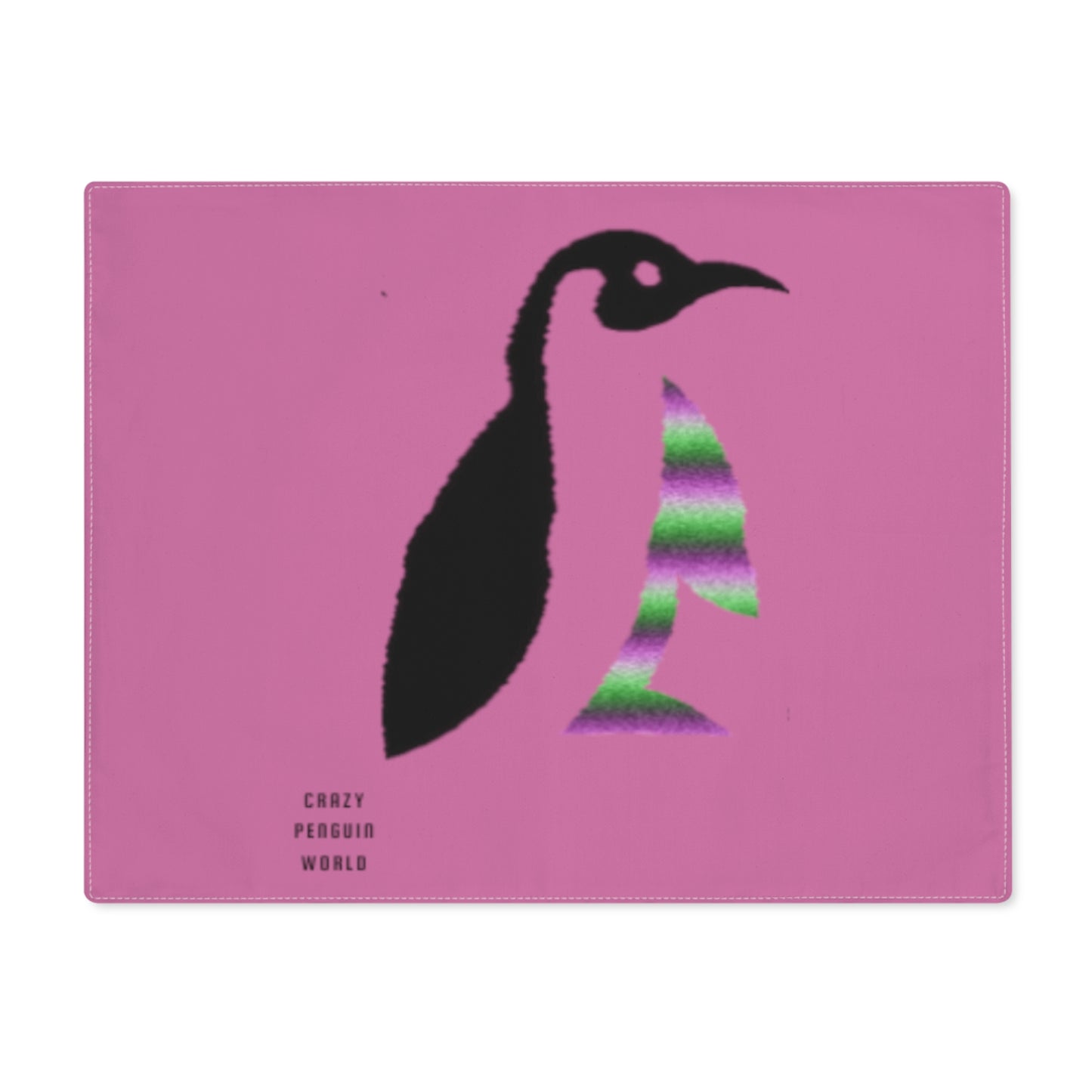 Placemat, 1pc: Crazy Penguin World Logo Lite Pink