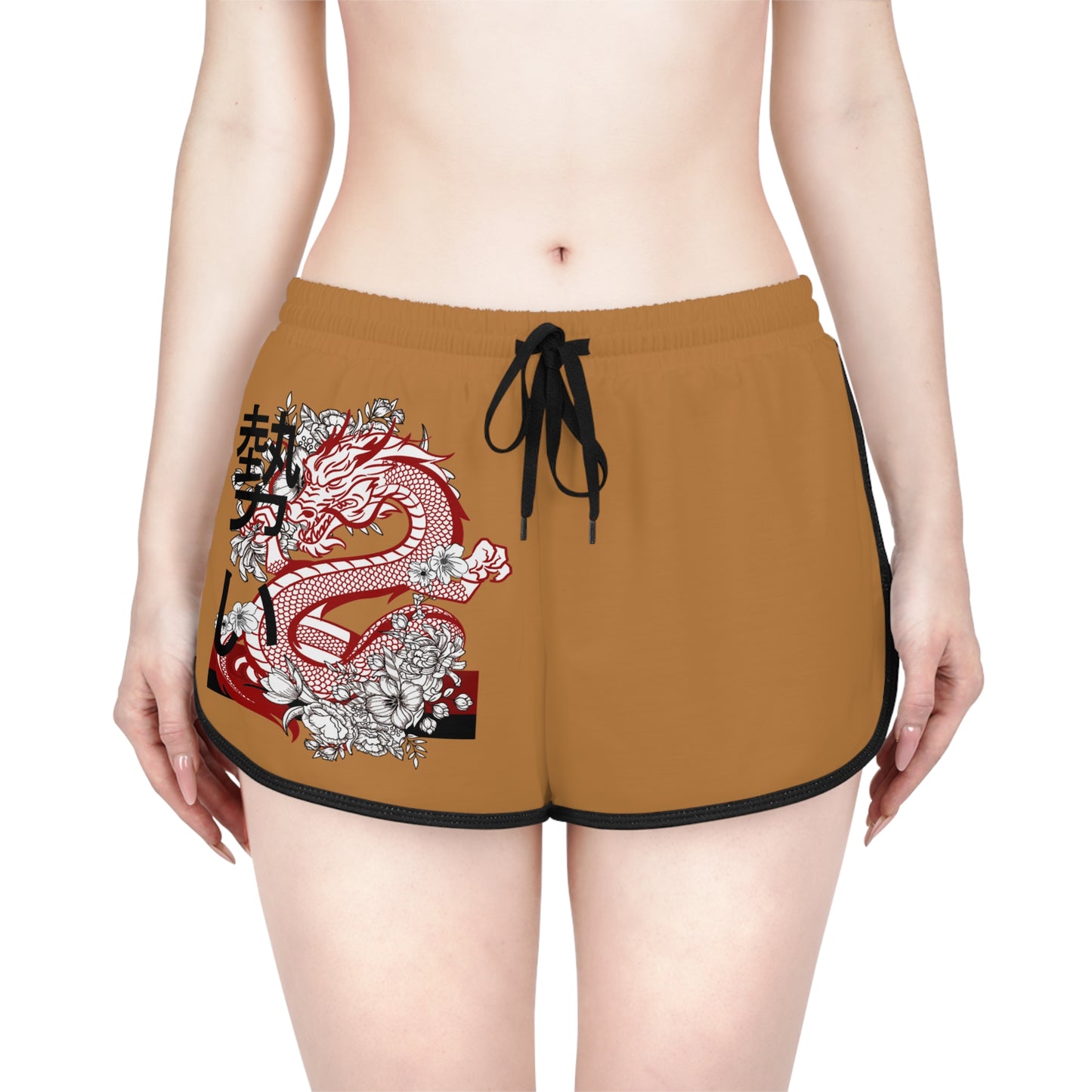 Women's Relaxed Shorts: Dragons Lite Brown